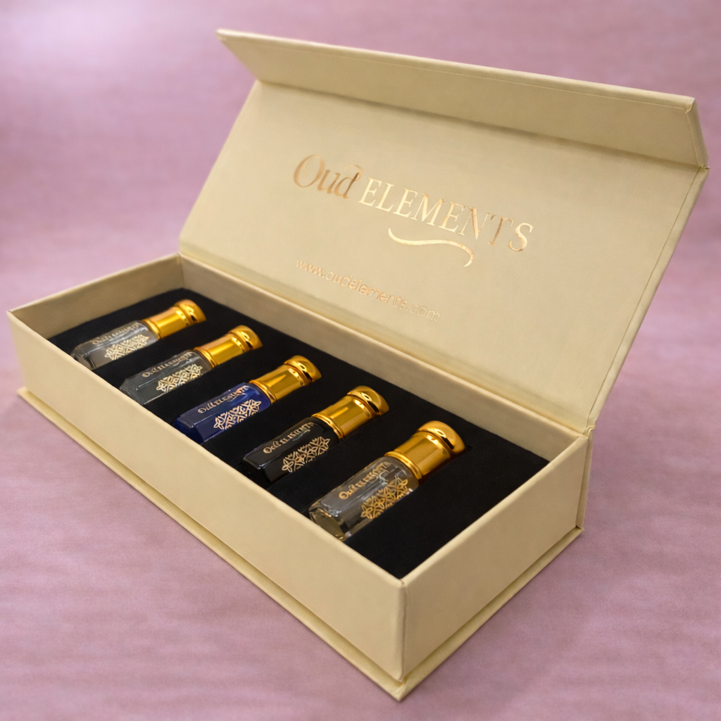 Signature Oud Discovery Set — 5 Luxury Oils (3ml each)